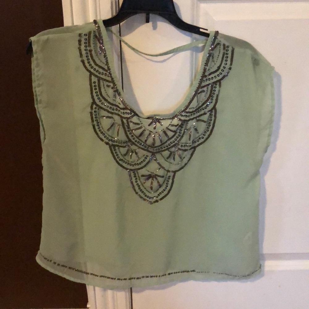 Degree sequin blouse